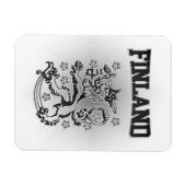 finnische Wappendecke Magnet (Horizontal)