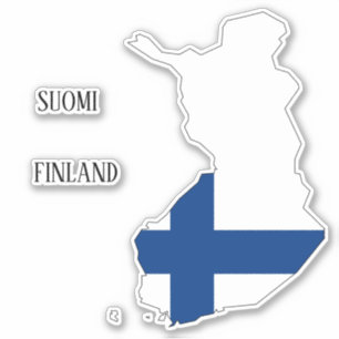 Finnische Wappenmeere Aufkleber