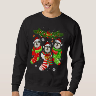 Finnische Weihnachtssocken Tree Light Xmas S Sweatshirt