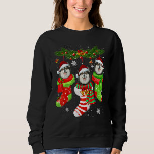 Finnische Weihnachtssocken Tree Light Xmas S Sweatshirt