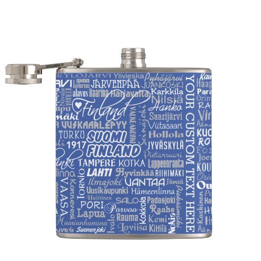 Finnischer Farbtafel Flachmann (Geöffnet)