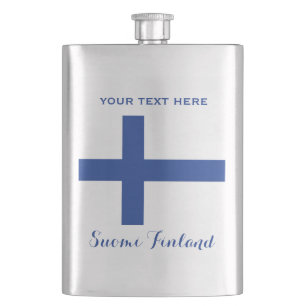 Finnischer Flag-Flasche für benutzerdefinierte Mon Flachmann