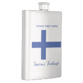 Finnischer Flag-Flasche für benutzerdefinierte Mon Flachmann (Rechts)