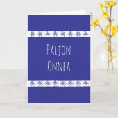 Finnischer Geburtstag Karte (Gelbe Blume)