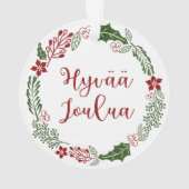 Finnischer Heiligabend, Hyvää joulua Ornament (Rückseite)