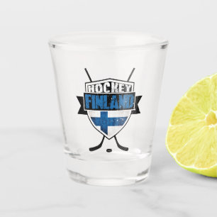 Finnischer Hockey Shield Suomi Schnapsglas