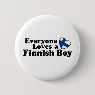 Finnischer Junge Button