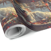 Finnischer Laphund Dog Weihnachtsfest Geschenkpapier (Rolleneckpunkt)