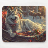 Finnischer Laphund Dog Weihnachtsfest Mousepad (Vorne)