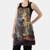 Finnischer Laphund Dog Weihnachtsfest Schürze (InSitu)