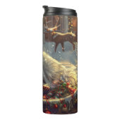 Finnischer Laphund Dog Weihnachtsfest Thermosbecher (Nach rechts gedreht)