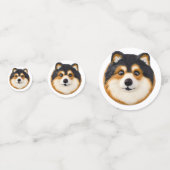 Finnischer Lapphund Dog 3D Inspiriert Konfetti (Vorderseiten)