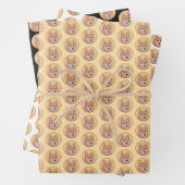 Finnischer Lapphund, Finnisch,Lapphund,Lapinkoira, Geschenkpapier Set (Beispiel)