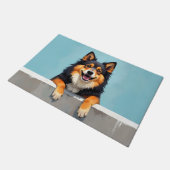 Finnischer Lapphund-Fußmatten-Kunst Fußmatte (Schrägansicht)