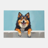 Finnischer Lapphund-Fußmatten-Kunst Fußmatte (Vorderseite)