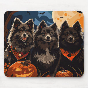 Finnischer Lapphund Halloween Gruselig Mousepad