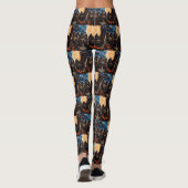 Finnischer Lapphund Halloween Spooky Leggings (Rückseite)