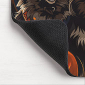 Finnischer Lapphund Halloween Spooky Mousepad (Ecke)