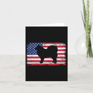 Finnischer Lapphund Hund 4. Juli Patriotisches Ame Karte
