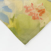 Finnischer Lapphund mit Ostereiern Fleecedecke (Ecke)