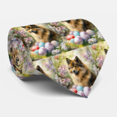 Finnischer Lapphund mit Ostereiern Krawatte (Gerollt)