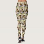 Finnischer Lapphund mit Ostereiern Leggings (Rückseite)