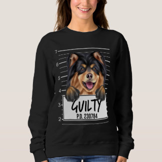 Finnischer Lapphund Mugshot Guilty Dog Sweatshirt