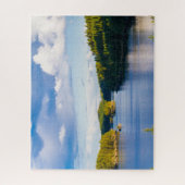 Finnischer See im Sommer Puzzle (Vertikal)