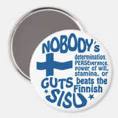 Finnischer SISU-Magnet Magnet (Vorderseite/Rückseite)