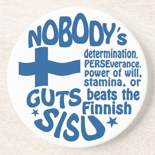 Finnischer SISU Untersetzer (Vorne)