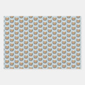 Finnischer Spitz beim Seashore-Gemälde - Hundekuns Geschenkpapier Set (Vorderseite)
