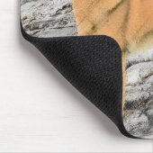 Finnischer Spitz beim Seashore-Gemälde - Hundekuns Mousepad (Ecke)