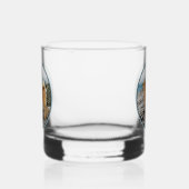 Finnischer Spitz beim Seashore-Gemälde - Hundekuns Whiskyglas (Links)