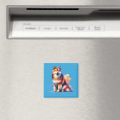 Finnischer Spitz Dog Magnet (In Situ (Geschirrspüler))