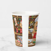 Finnischer Spitz Feiertag Backen: Feierliche Weihn Pappbecher (Links)