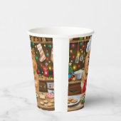 Finnischer Spitz Feiertag Backen: Feierliche Weihn Pappbecher (Rechts)