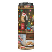 Finnischer Spitz Feiertag Backen: Feierliche Weihn Thermosbecher (Rückseite)