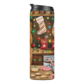 Finnischer Spitz Feiertag Backen: Feierliche Weihn Thermosbecher (Nach rechts gedreht)