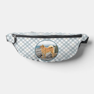 Finnischer Spitz Küstenmalerei Originale Hunde Kun Bauchtasche