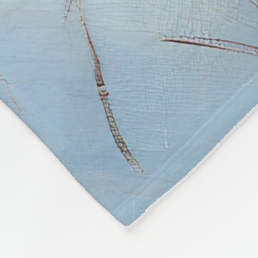 Finnischer Spitz lässt es Weihnachten schneien Fleecedecke (Ecke)