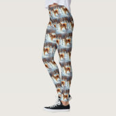 Finnischer Spitz lässt es Weihnachten schneien Leggings (Links)