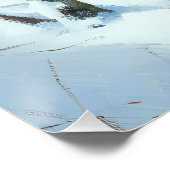 Finnischer Spitz lässt es Weihnachten schneien Poster (Ecke)