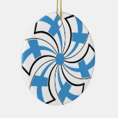 Finnischer Stern Keramikornament (Rechts)
