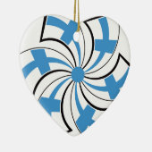 Finnischer Stern Keramikornament (Rechts)