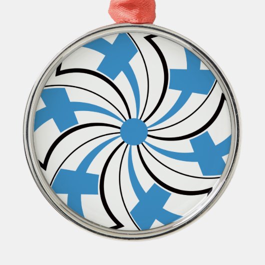 Finnischer Stern Ornament Aus Metall (Vorne)