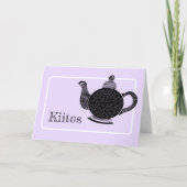 Finnischer Teapot Vielen Dank Karte (Vorderseite)