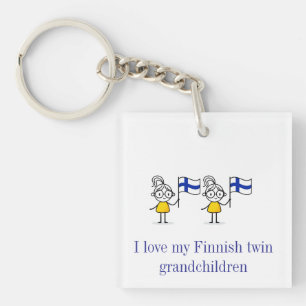 Finnischer Twin Grandchildren Schlüsselanhänger