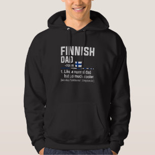 Finnischer Vater Definition Vatertag Daddy Hoodie