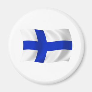 Finnisches Flaggenmagnet Magnet