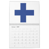 Finnisches Flaggenzeichen Kalender (Jan 2027)